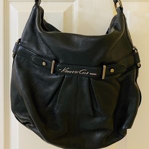 Kenneth Cole Black Leather Shoulder Bag